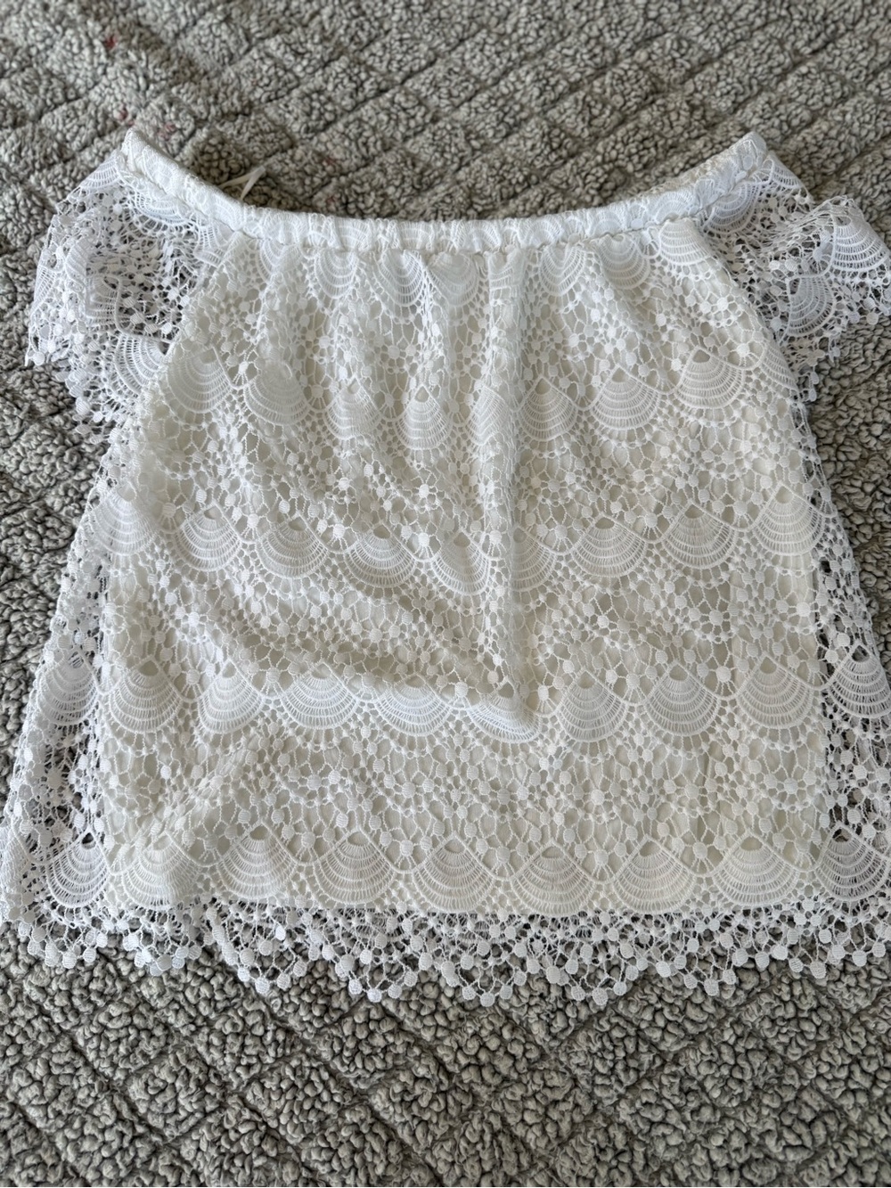 NWT - White Lace Off-Shoulder Women’s Top